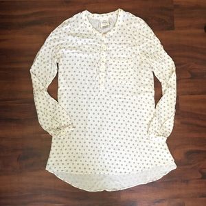 Knox Rose Patterned Blouse Tunic Long Sleeve